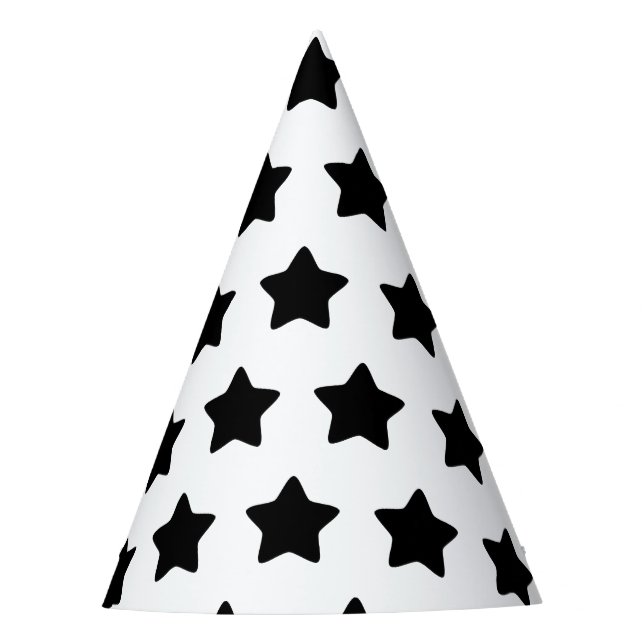 BW Stars Party Hat (Front)