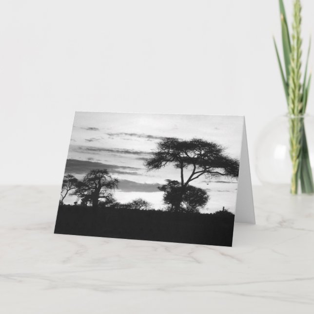 BW Sunset Card (Front)