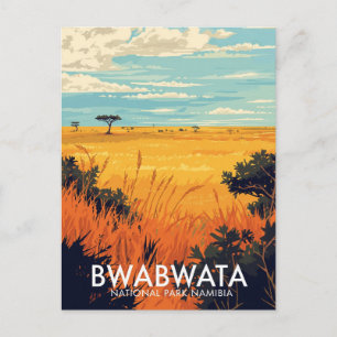 Bwabwata National Park Namibia Savanna Postcard