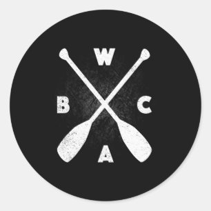 Bwca Boundary Waters Canoe Area Classic Round Sticker