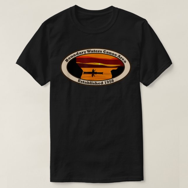 BWCA Boundary Waters Canoe Area Minnesota  T-Shirt (Design Front)