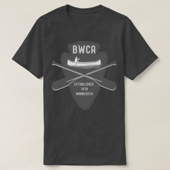 BWCA Boundary Waters Canoe Area T-Shirt (Design Front)