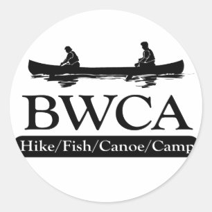 BWCA / Hike Fish Canoe Camp Classic Round Sticker