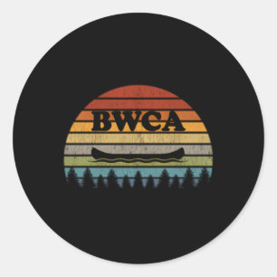 Bwca Minnesota Canoe Classic Round Sticker
