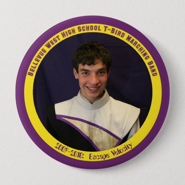BWHS-4125 4 INCH ROUND BUTTON (Front)
