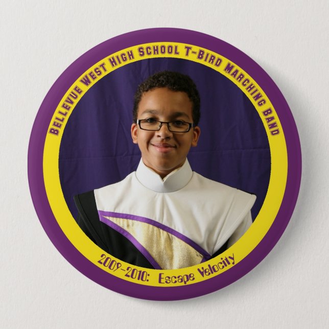 BWHS-9951 4 INCH ROUND BUTTON (Front)