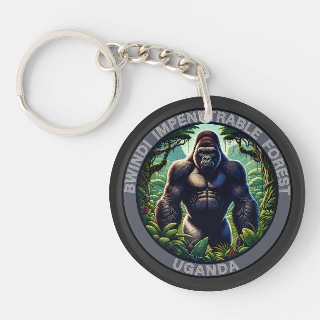 Bwindi Impenetrable Forest Uganda Keychain (Front)