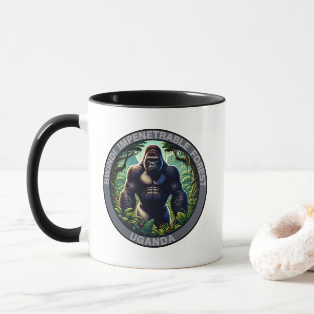 Bwindi Impenetrable Forest Uganda Mug (With Donut)