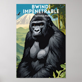 Bwindi Impenetrable National Park Travel Poster