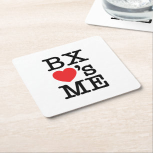 BX ❤'s ME Square Paper Coaster