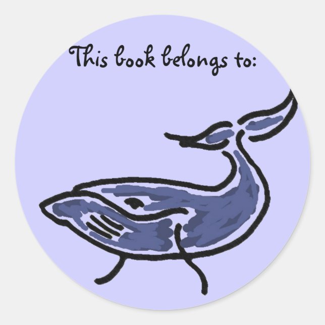 BX- Whale Book sticker (Front)