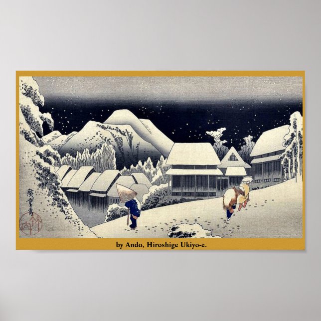 by Ando, Hiroshige Ukiyo-e. Poster (Front)