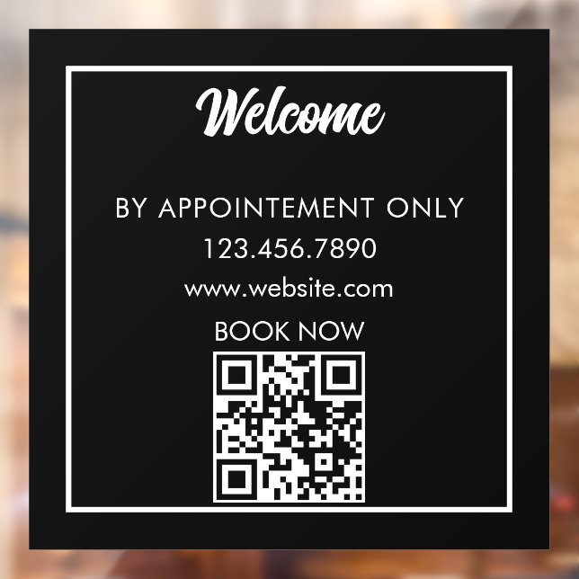 By Appointment Only Business Custom Storefront Window Cling (Sheet 2)
