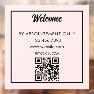By Appointment Only Business Custom Storefront Window Cling