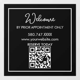 By Appointment Only Logo AI door sign