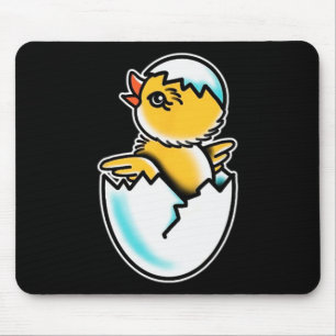 By Chick Cracked Egg Spring Chicken Mouse Pad