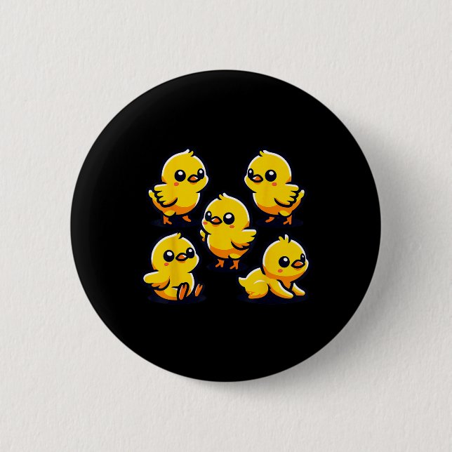 By Chicken Chick Chicken Farmer  2 Inch Round Button (Front)