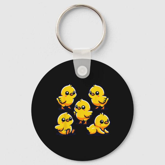 By Chicken Chick Chicken Farmer  Keychain (Front)