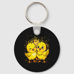 By Chicken Chick Farmer Farm Girl Keychain