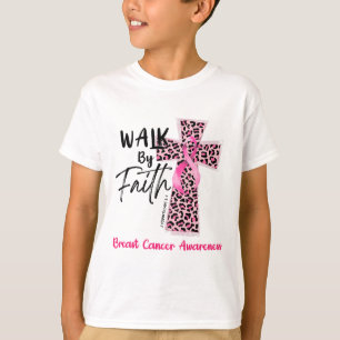 By Faith Breast Cancer Awareness Christian Jesus W T-Shirt