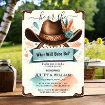 By Fun Barn Hat Farm Film Usa Cowboy Gender Reveal