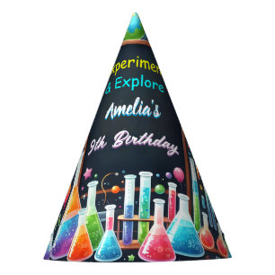 By Fun Lab Kids Geek Nerd Mad Science 9th Birthday Party Hat