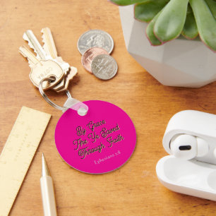 By Grace are Ye Saved Ephesians 2 Scripture Keychain