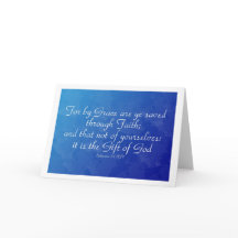 By Grace Are Ye Saved Through Faith Greeting Card