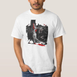 By His Stripes [black&red] T-Shirt