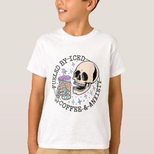 By Iced Coffee And Anxiety Mental Health Awareness T-Shirt