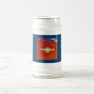 BY MY SPIRIT/COURAGE BEER STEIN