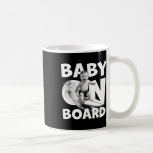 By On Board By Surf On Surfboard Funny Surfer Coffee Mug