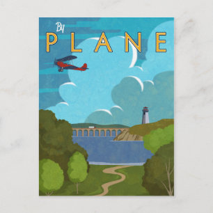By Plane Postcard