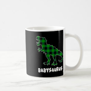 By Saurus T-rex Dinosaurs Plaid St Patricks Day  Coffee Mug