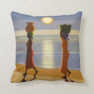 By the Beach 2007 Throw Pillow