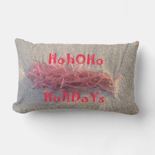 By the beach Inspirational Seaweeds strands design Lumbar Pillow