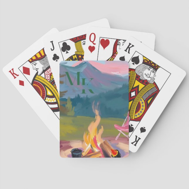 By The Campfire Playing Cards (Back)