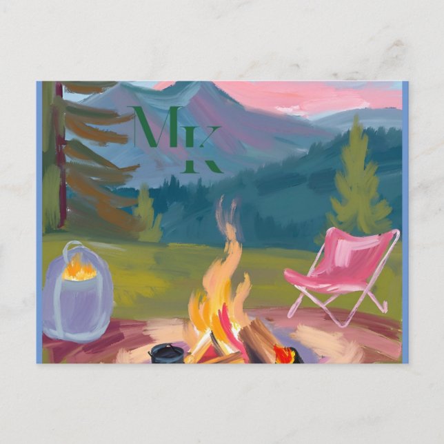 By The Fire Postcard (Front)
