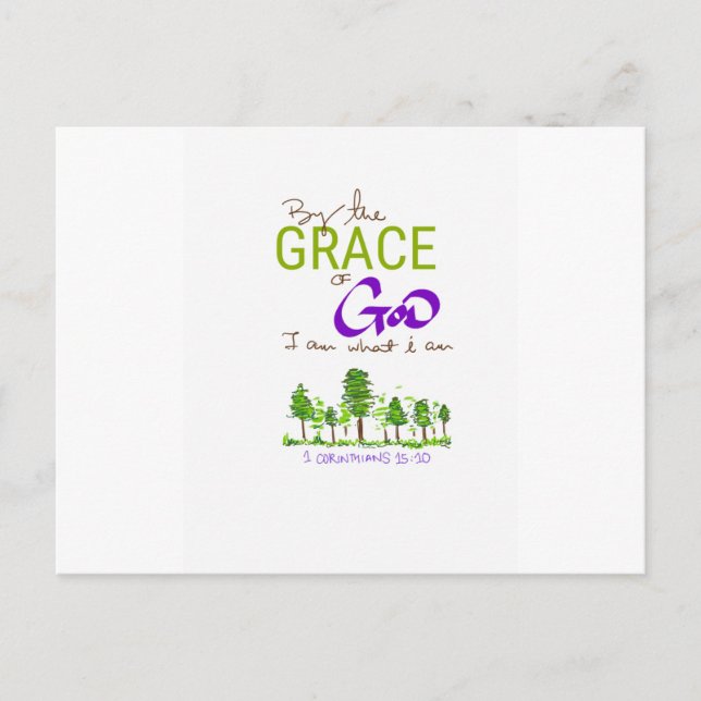 By the Grace of God I am what I am Postcard (Front)