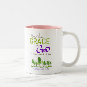 By the Grace of God I am What I am Two-Tone Coffee Mug