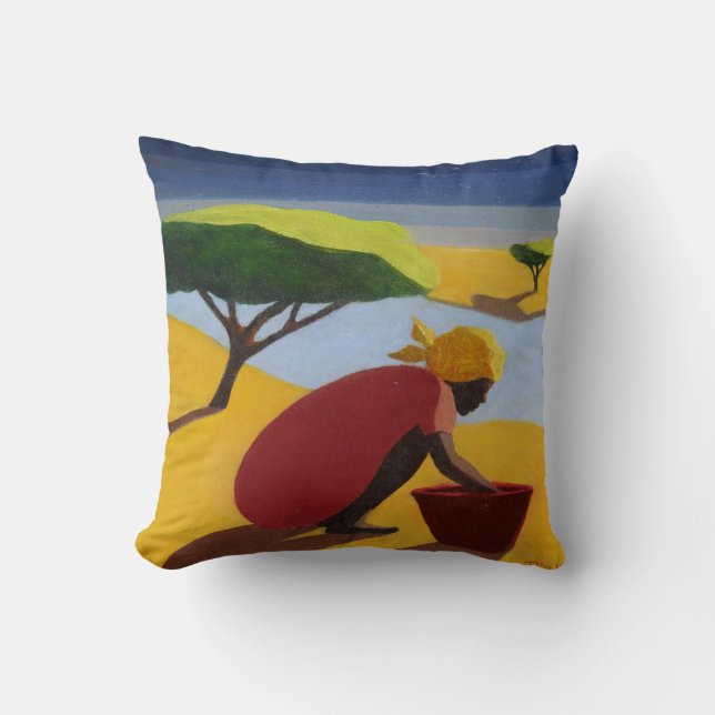 By the River 2007 Throw Pillow (Front)