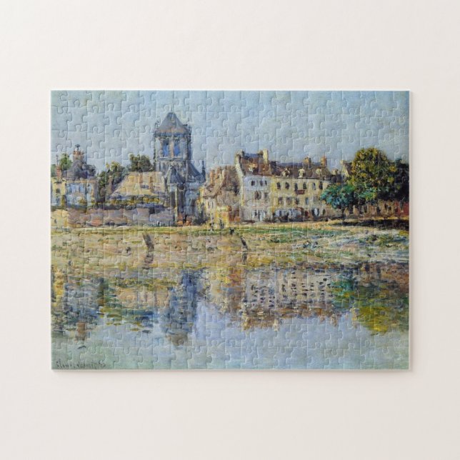 By the River at Vernon Monet Fine Art Jigsaw Puzzle (Horizontal)
