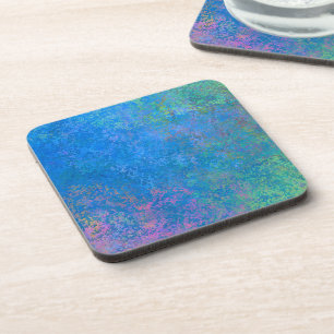 By the Sea Alcohol Ink, Abstract Acrylic Pour Coaster