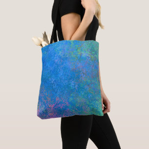 By the Sea Alcohol Ink, Abstract Acrylic Pour Tote Bag