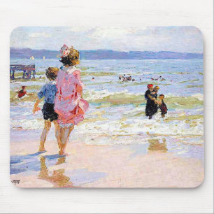 By the Sea by Edward Henry Potthast Mouse Pad
