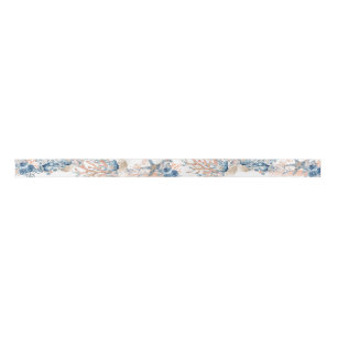 By the Sea Dusty Blue Oceanside Ribbon Satin Ribbon