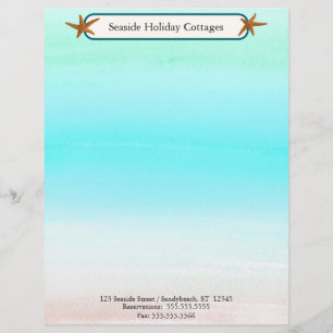 By The Sea Gradient Letterhead