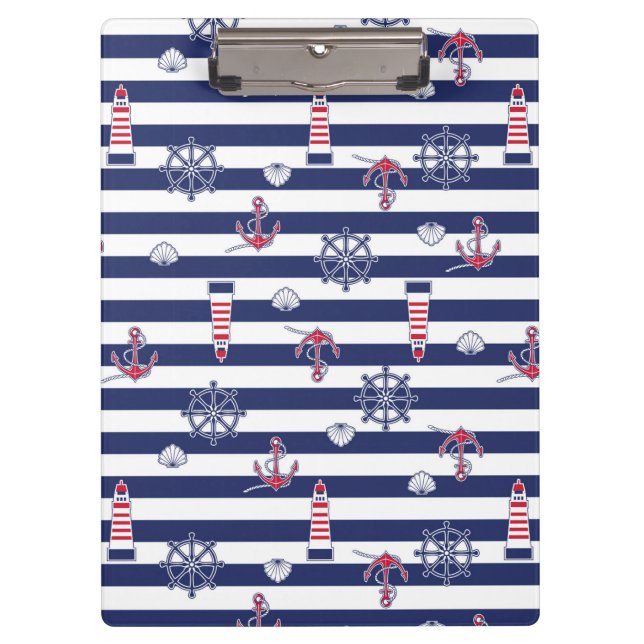 By The Sea Pattern Clipboard (Front)