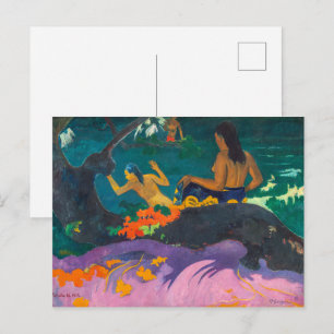 By the Sea   Paul Gauguin   Postcard