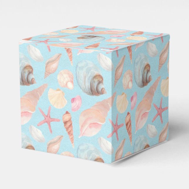 By the Sea Series Design 9   Favor Box (Front Side)